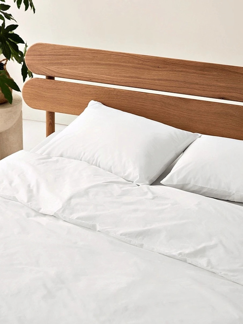 NWT Pact Organic Cool-Air Percale Duvet Cover - White TWIN
